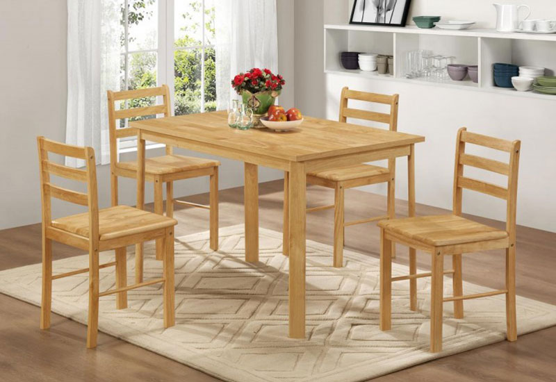 york wooden dining table set natural oak finish taghmon furniture store wexford